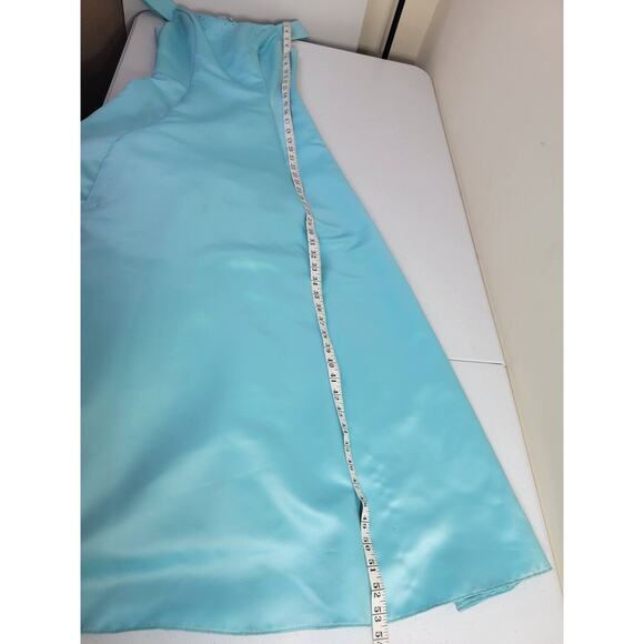 Gunne Sax Jessica McClintock Blue Beaded Evening Dress Women's Size 3/4 - Picture 6 of 16